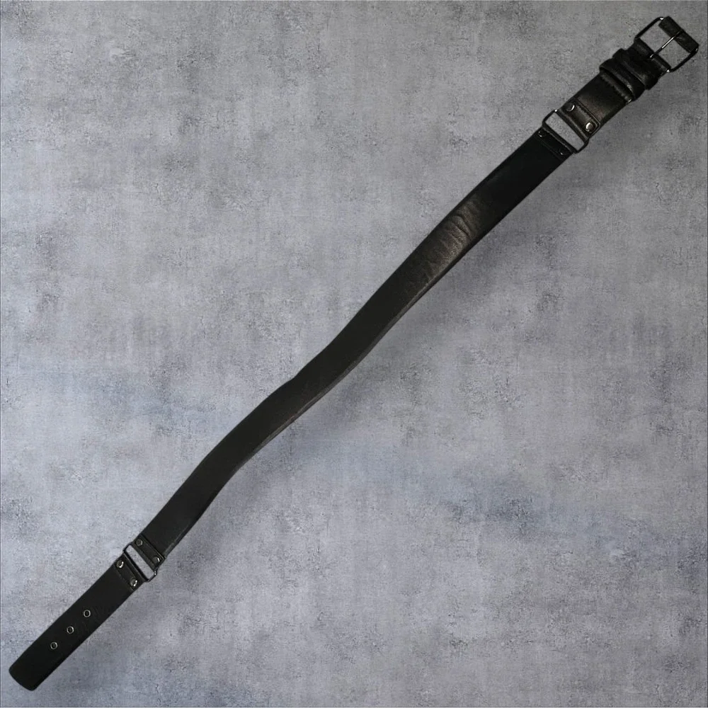 Vintage Genuine‎ Leather Black Belt Minimalist Classic USA Made 36